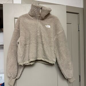 The North Face Beige Sherpa Winter Ski Jacket